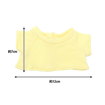 Handicraft parts "Plush toy clothes Simple T-shirt L size Light yellow MPA-3C-L"