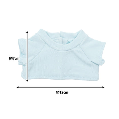Handicraft parts "Stuffed toy clothes Simple T-shirt L size Light Blue MPA-3E-L"