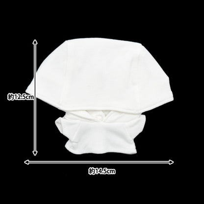 手工艺品零件“填充玩具衣服简单连帽衫M大小白色MPA-4A-M”
