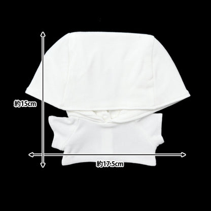 手工艺品零件“毛绒衣服简单连帽衫L大小白色MPA-4A-L”