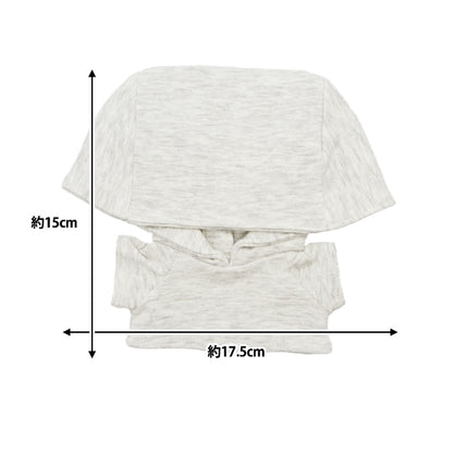手工艺品零件“毛绒衣服简单连帽衫L尺寸Heather Grey MPA-4D-L”