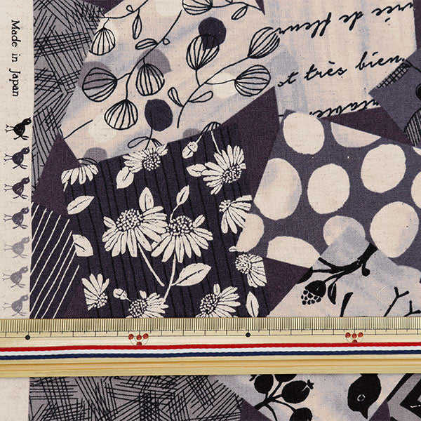 [From quantity 5] Fabric "Cotton linenSheeting Quilting 99201-1A]