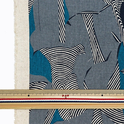 [From quantity 5] Fabric "Cotton hemp canvas color relief gray 850468-1-4"