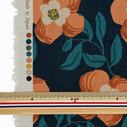 [From quantity 5] Fabric "Cotton hemp canvas Lucian Navy 850471-1-4"