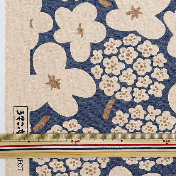[From quantity 5] Fabric "Ukonoko Cotton Coland Canvas Bouquet Up5931-C" COTTON KOBAYASHI