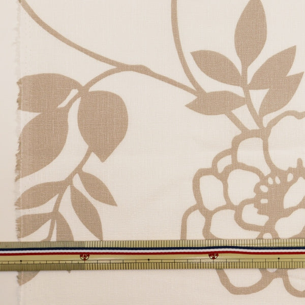 [From quantity 5] Fabric "Interior print Kokuriko Pattern White 142-1349-A1"