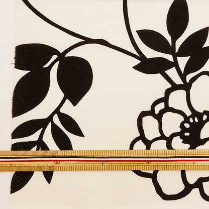 [From quantity 5] Fabric "Interior print Kokuriko Pattern Black 142-1349-A2"