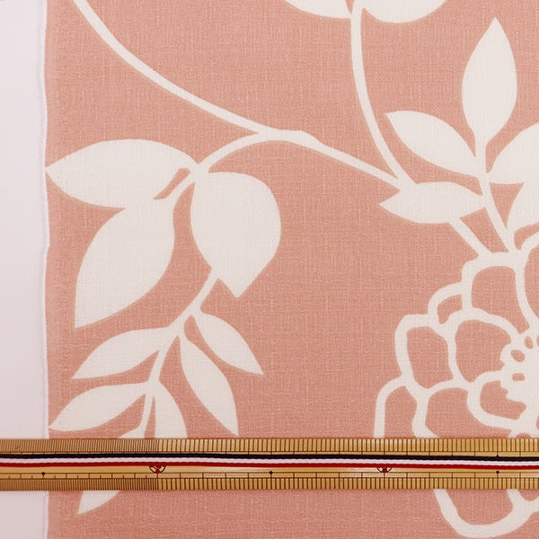 [From quantity 5] Fabric "Interior print Kokuriko pattern pink 142-1349-A4"