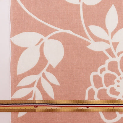 [From quantity 5] Fabric "Interior print Kokuriko pattern pink 142-1349-A4"