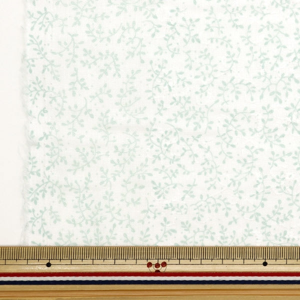 [From quantity 5] Fabric 『double gauzeEmbroidery small flower blue AP4730-1B]