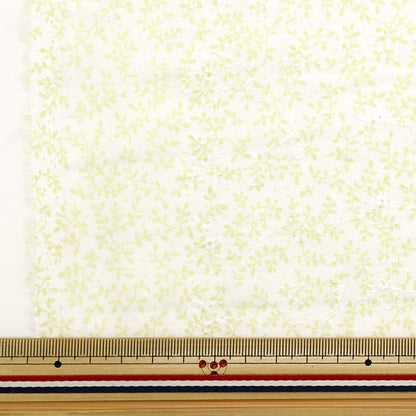 [From quantity 5] Fabric 『double gauzeEmbroidery small flower light green AP4730-1C]