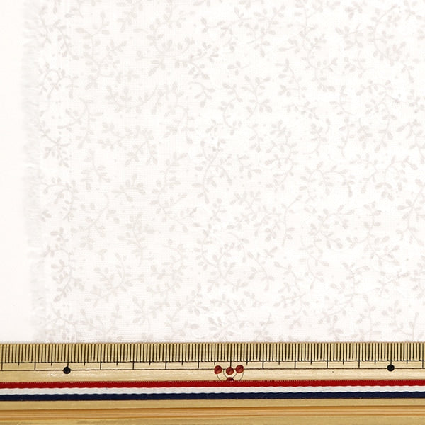 [From quantity 5] Fabric 『double gauzeEmbroidery small flower gray AP4730-1D]