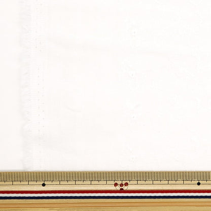 [From quantity 5] Fabric 『double gauzeEmbroidery Kinari AD8145-KN]