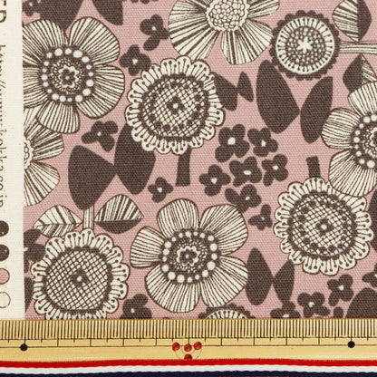 【数量5から】 生地 『オックス Linnea 北欧花柄 ピンク YKA-26000-2B』 KOKKA コッカ