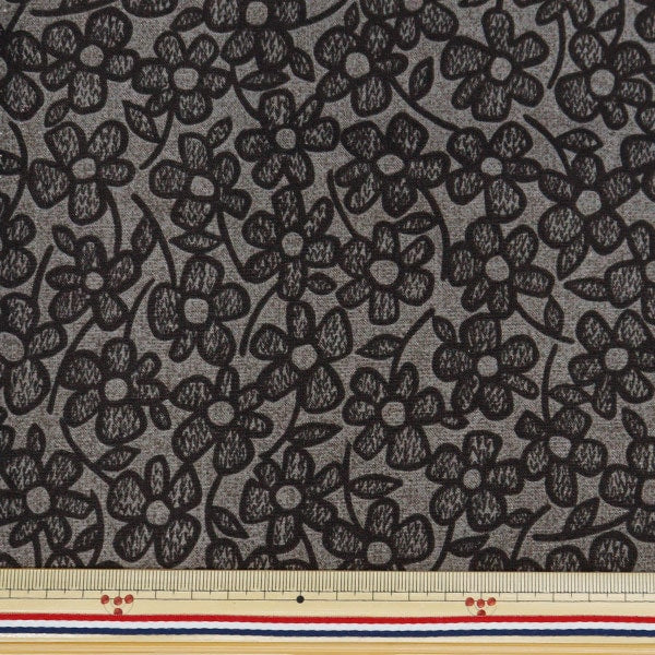 [From quantity 5] Fabric 『SheetingFine brushed MIST flower YPA-56000-1D] KOKKA