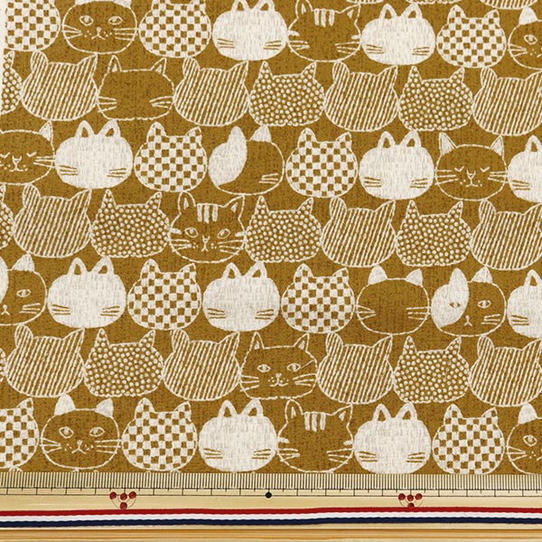 [From quantity 5] Fabric 『SheetingFine brushed MIST cat YPA-56000-2B] KOKKA