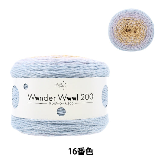 秋冬纱线 “奇迹羊毛200颜色16 JX-211A" 世界节日[Yuzawaya原来的】