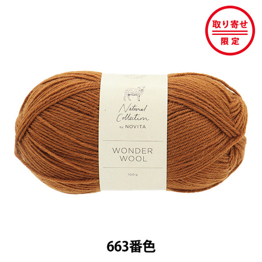 秋冬纱线 “ Wonder Wool 663 Color Bolete” Novita Novita