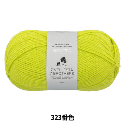 袜子纱线 "Novita 7 Brothers Classic Collection 323 Color Magician] Novita
