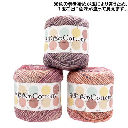 春夏纱线 “水彩Cotony 9号颜色AB-1469A" 【Yuzawaya原来的】