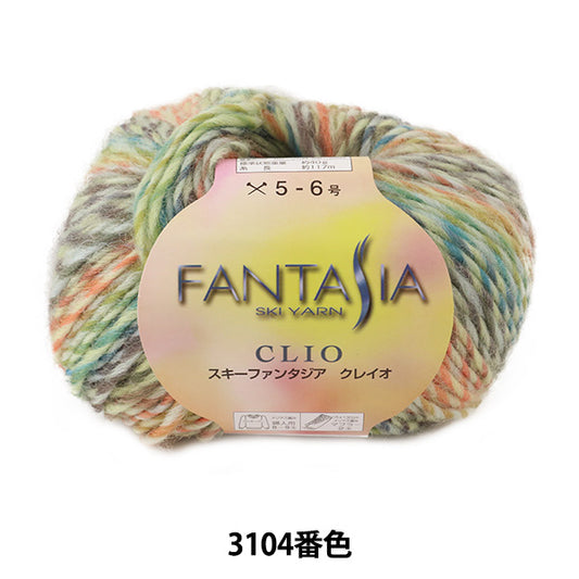 秋冬纱线 "Fantasia Clio（Fantasia clayo）3104颜色]滑雪滑雪纱