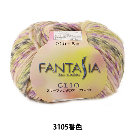 秋冬纱线 "Fantasia Clio（Fantasia claio）3105颜色]滑雪滑雪纱