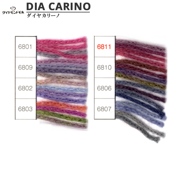 秋冬纱线 "Dia Carino 6811颜色” DIAMOND KNITTING YARN