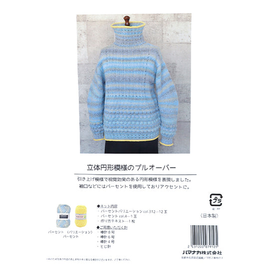 編み物キット 『円形模様のプルオーバー BR-14528』 Hamanaka ハマナカ