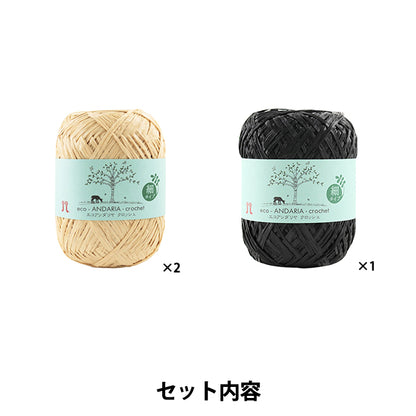 編み物キット 『クローシュハットバイカラーキット H167-255-209』 Hamanaka ハマナカ