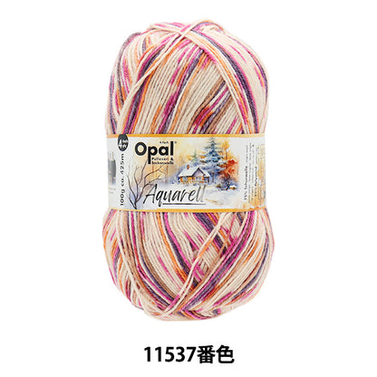 袜子纱线 纱线 “ Aquarel -4ply Color 11537”蛋白石