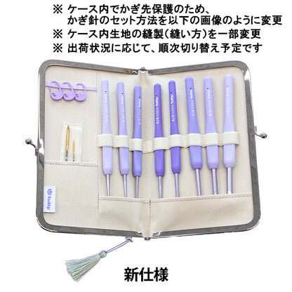 编织针 "Etimo Murasaki带有垫子握把钩针设置tem-001" 郁金香