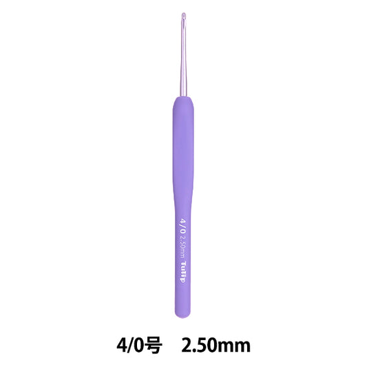 编织针 "Etimo Murasaki带有垫子握把钩针 4/0问题Tem-040" 郁金香