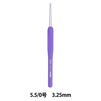 编织针 "Etimo Murasaki带有垫子握把钩针 5.5/0问题Tem-055" 郁金香