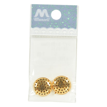手芸金具 『シャワー カン無し ゴールド 15mm 2個入り #7013』