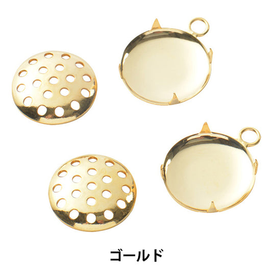 手芸金具 『シャワー カン付き ゴールド 12mm 2個入り #7040』