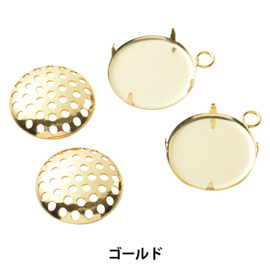 手芸金具 『シャワー カン付き ゴールド 15mm 2個入り #7012』