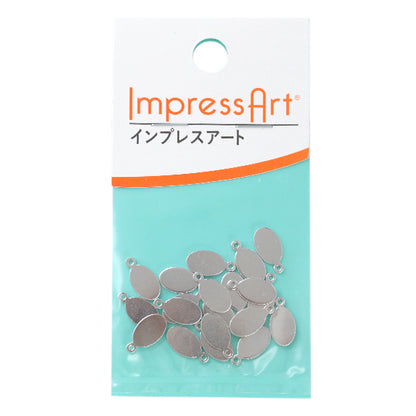 メタルスタンピング 『ImpressArt スタンピングブランク タグ(楕円) 約9.5×6.5mm 9個入 U3001//3』