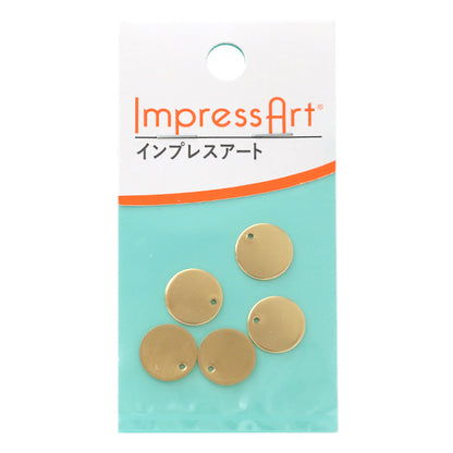 メタルスタンピング 『ImpressArt スタンピングブランク プレート(丸) 直径約13mm 4個入 U3013//1』