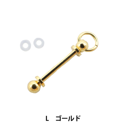 アクセサリー金具 『とんぼ玉ホルダー L ゴールド』