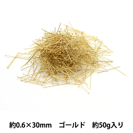 Handicraft bracket "T pin 0.6 x 30mm gold 50g about 600 pieces"