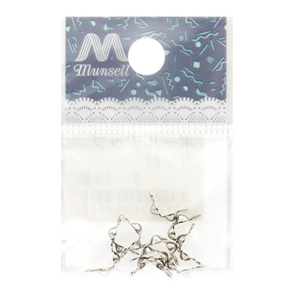Handicraft hardware "Ball tip with ring, 10 silver"