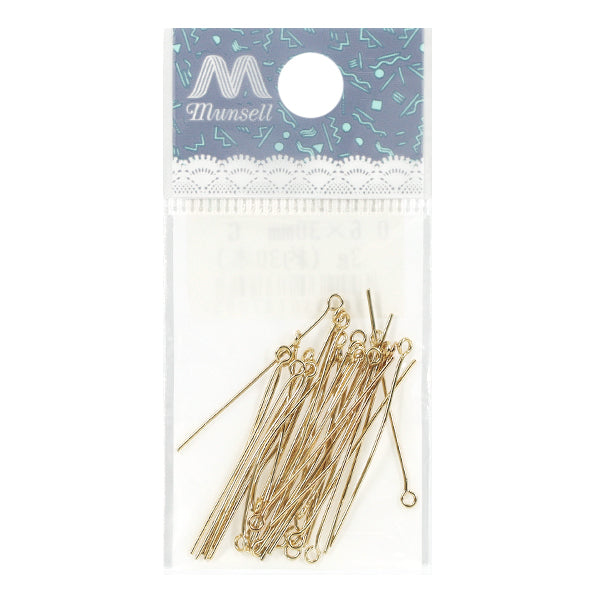 手芸金具 『Tピン 約0.6×30mm ゴールド 約3g入り』