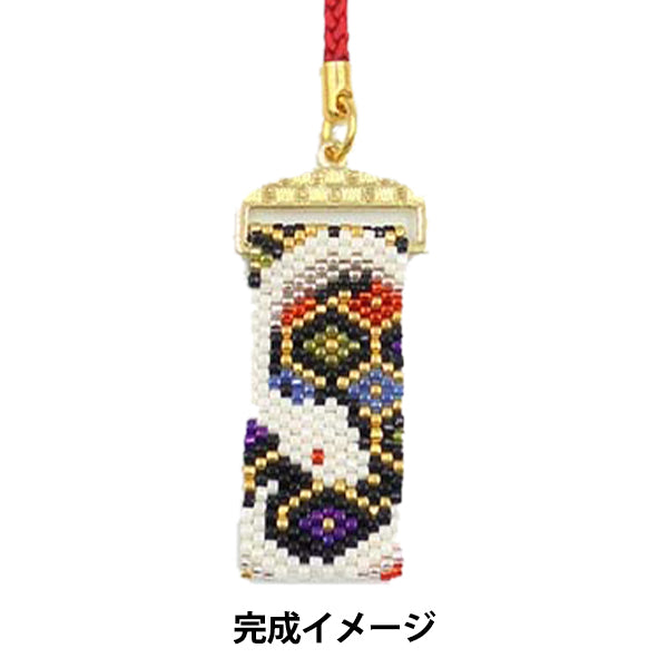 ビーズキット 『財運到来白へび根付け PB-332』 HOBBIX 京都・西陣 ホビックス