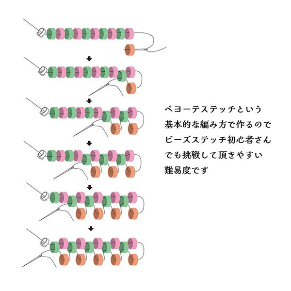 ビーズキット 『桃太郎一行根付け PB-346』 HOBBIX 京都・西陣 ホビックス