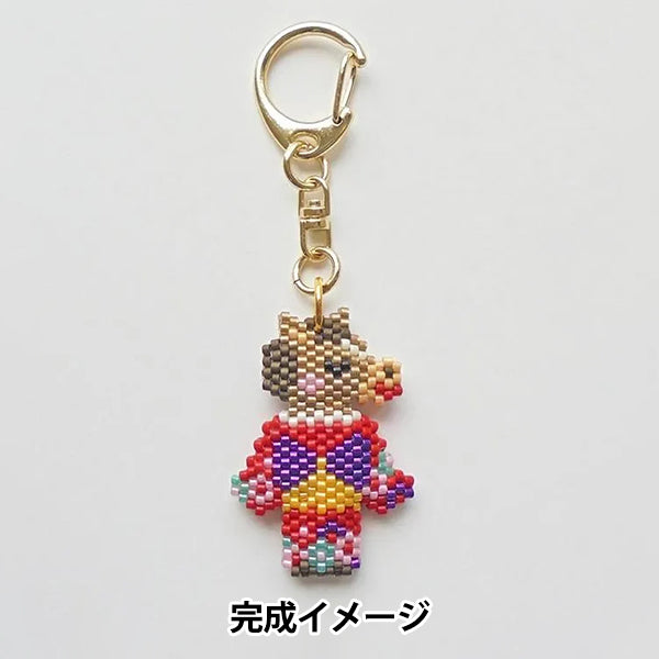 BeadsKit "Kyoto Animal Proverb Keychain - Costume for Umako PB-354" HOBBIX Kyoto Nishijin Hobbix