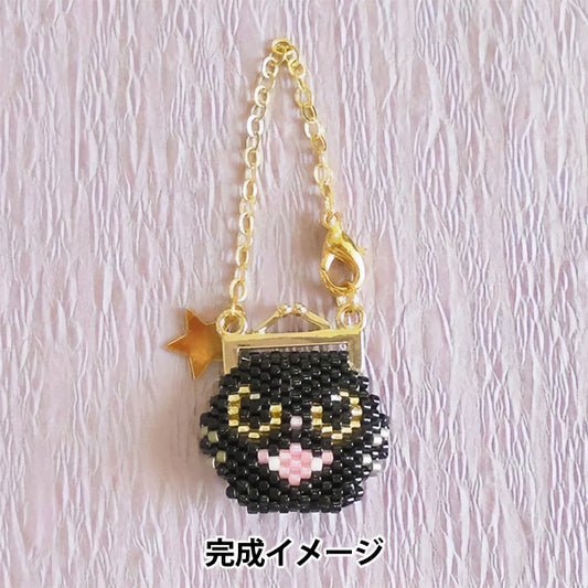 BeadsKit "Halloween Monster's Gamachi Charm Black Cat PB-362" HOBBIX Kyoto Nishijin Hobbix