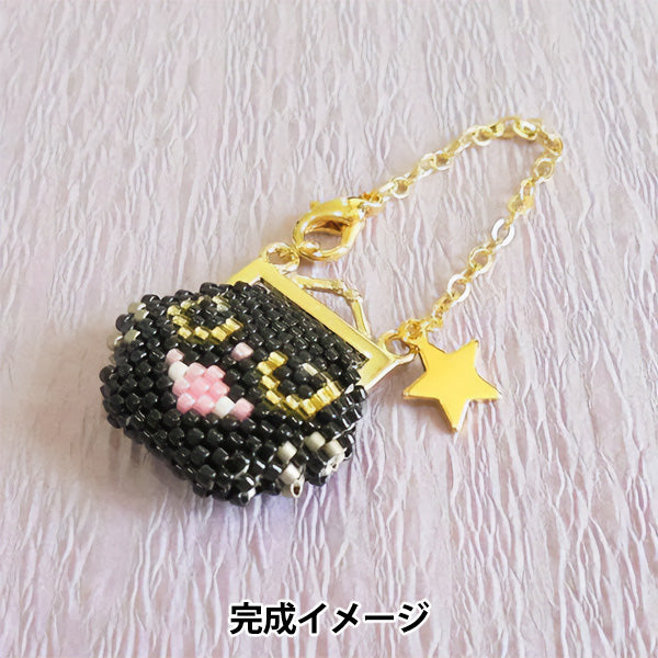 BeadsKit "Halloween Monster's Gamachi Charm Black Cat PB-362" HOBBIX Kyoto Nishijin Hobbix