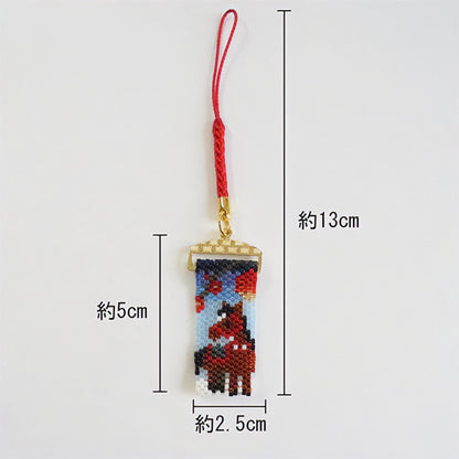 BeadsKit "Umenetsuke on a horse in return PB-357" HOBBIX Kyoto Nishijin Hobbix