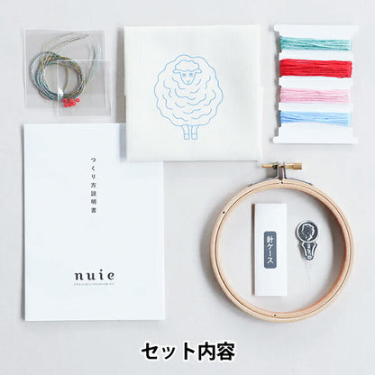 Embroidery kit "NUIE embroidery kit zoo? Sheep HCA25 // 8" MIYUKI Miyuki