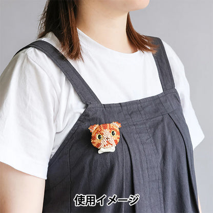 珠子套件“猫胸针套件折耳木吉虎 BFK671" 美雪